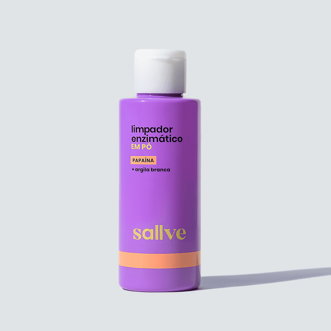 Limpador Enzimático em Pó com Argila Branca e Papaína 30g - Sallve
-image