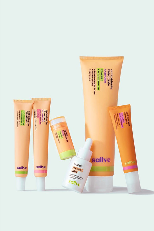 TODOS OS PRODUTOS DA FAMÍLIA ANTIOXIDANTE DA SALLVE
