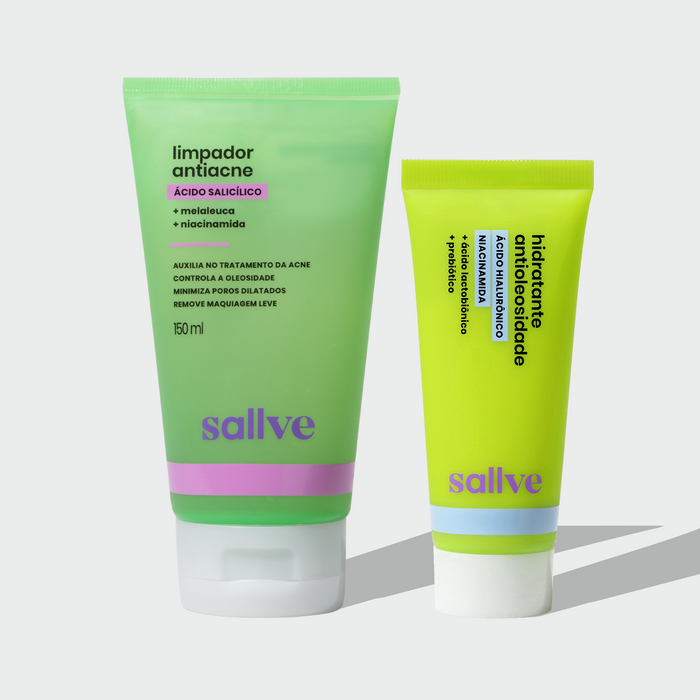 Dupla Limpeza e Hidratação - Pele com Acne