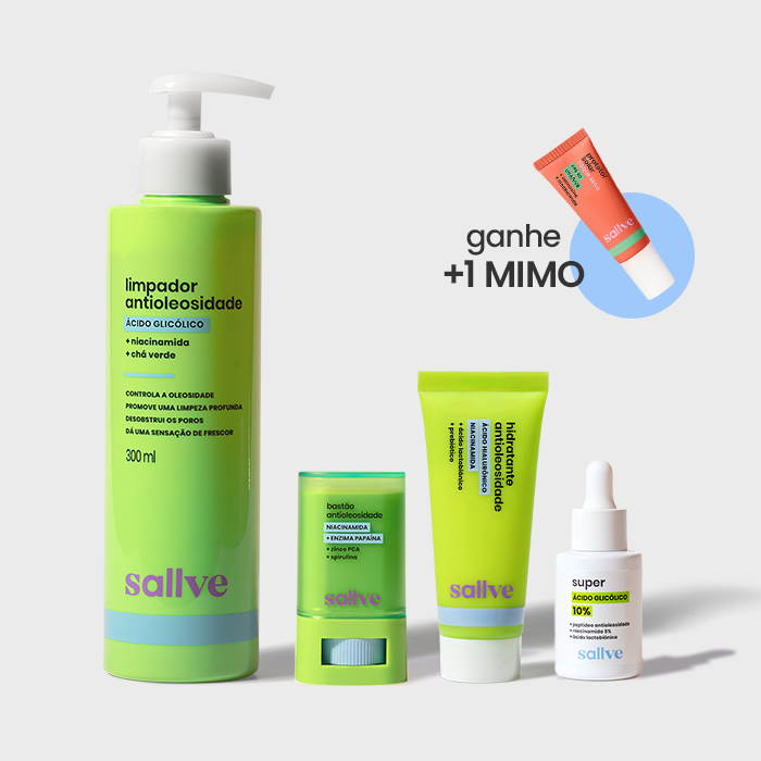 kit rotina completa antioleosidade