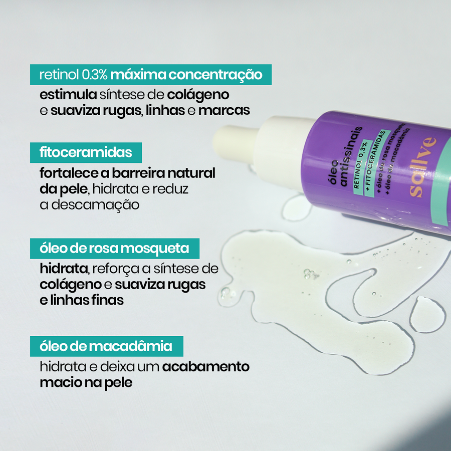 ativos óleo antissinais sallve