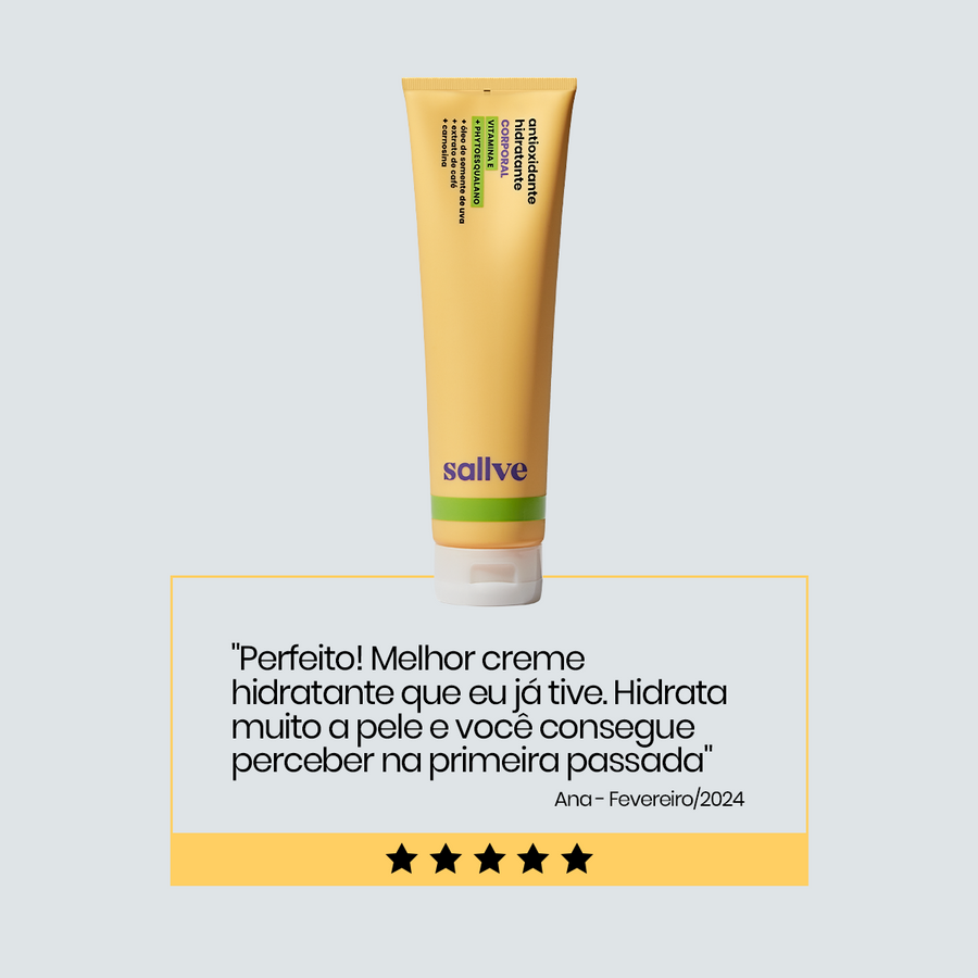 avaliação hidratante antioxidante corporal