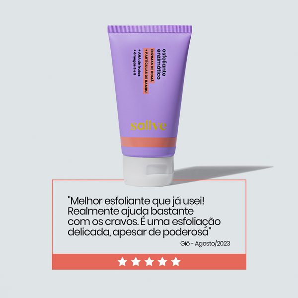 avaliação esfoliante enzimático sallve