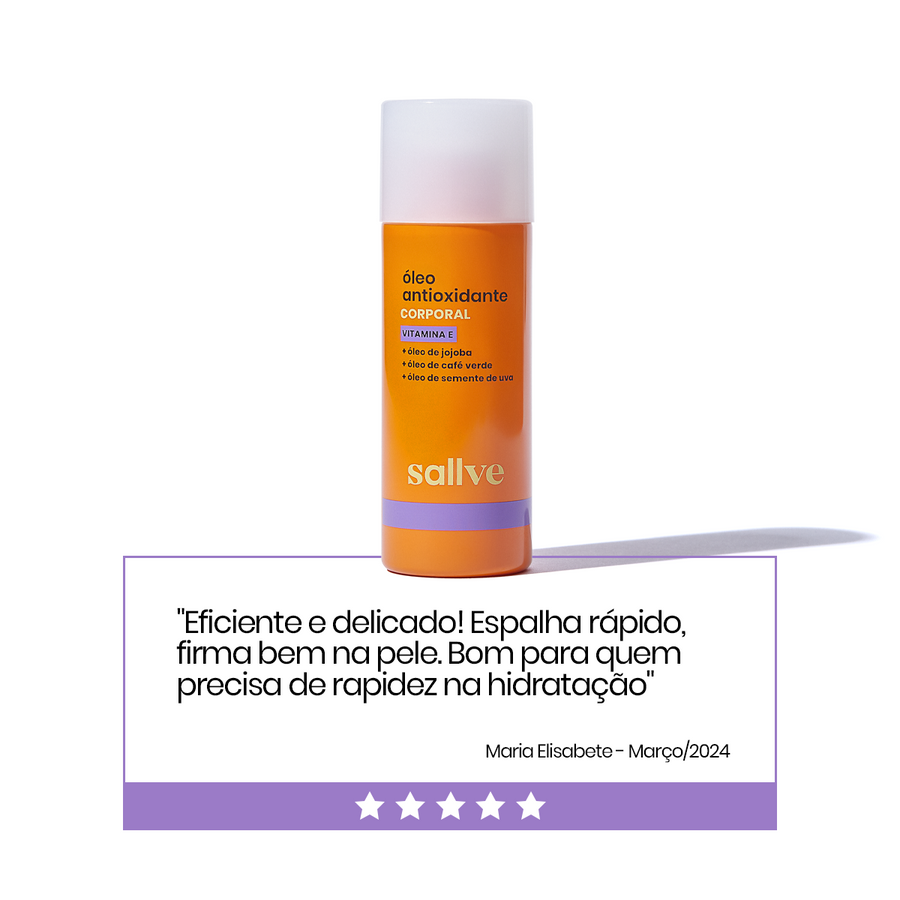 avaliação óleo antioxidante corporal sallve