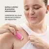 Bastão Antiatrito Sallve aplicado no braço – evita o atrito e previne assaduras, resistente ao suor e ideal para prática de esportes