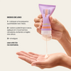 Modo de uso do Esfoliante Enzimático Sallve – aplicar na pele limpa e seca em movimentos circulares e enxaguar, até 2x na semana