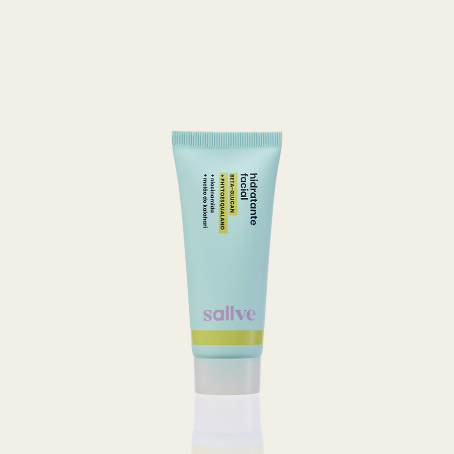 Hidratante Facial Sallve – bisnaga com beta-glucan, phytoesqualano, niacinamida