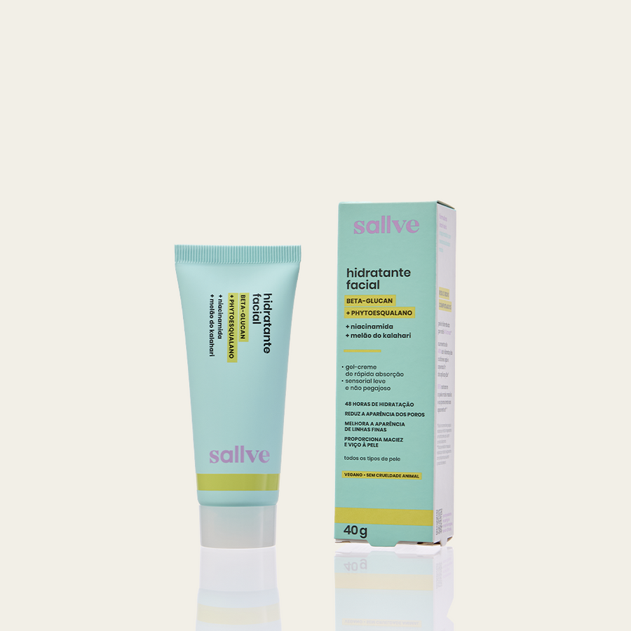 Hidratante Facial Sallve com embalagem 40g