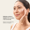 Hidratante Reparador Sallve aplicado no rosto – hidrata, nutre e repara até as peles mais sensíveis, ideal pós-sol e pós-procedimento