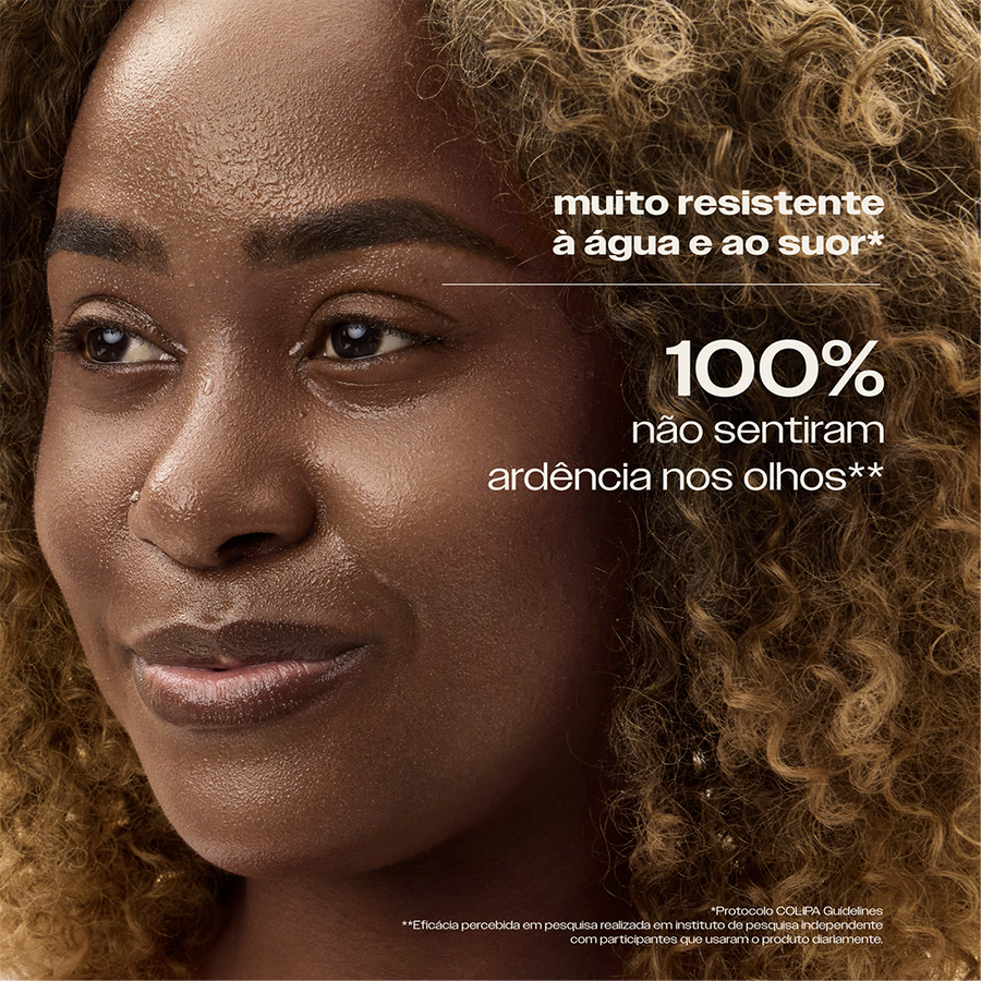 Resultados do Protetor Solar Bastão FPS 60 Muito Resistente Sallve – muito resistente à água e ao suor, 100% não sentiram ardência nos olhos