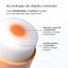 Tecnologia de dupla camada do Bastão Vitamina C Pura sallve - vitamina C 10% + astaxantina para mais firmeza e elasticidade