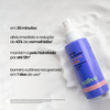 Resultados clínicos do Spray Reparador Calmante Sallve mostrando redução de 43% da vermelhidão e hidratação por até 12 horas.