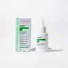 Frasco de 30 ml do Super Ácido Salicílico 2% da Sallve ao lado da embalagem do produto. Fórmula com ácido mandélico 10%, peptídeo antiacne e zinco PCA, indicada para o tratamento da acne, prevenção de espinhas e uniformização da textura da pele.