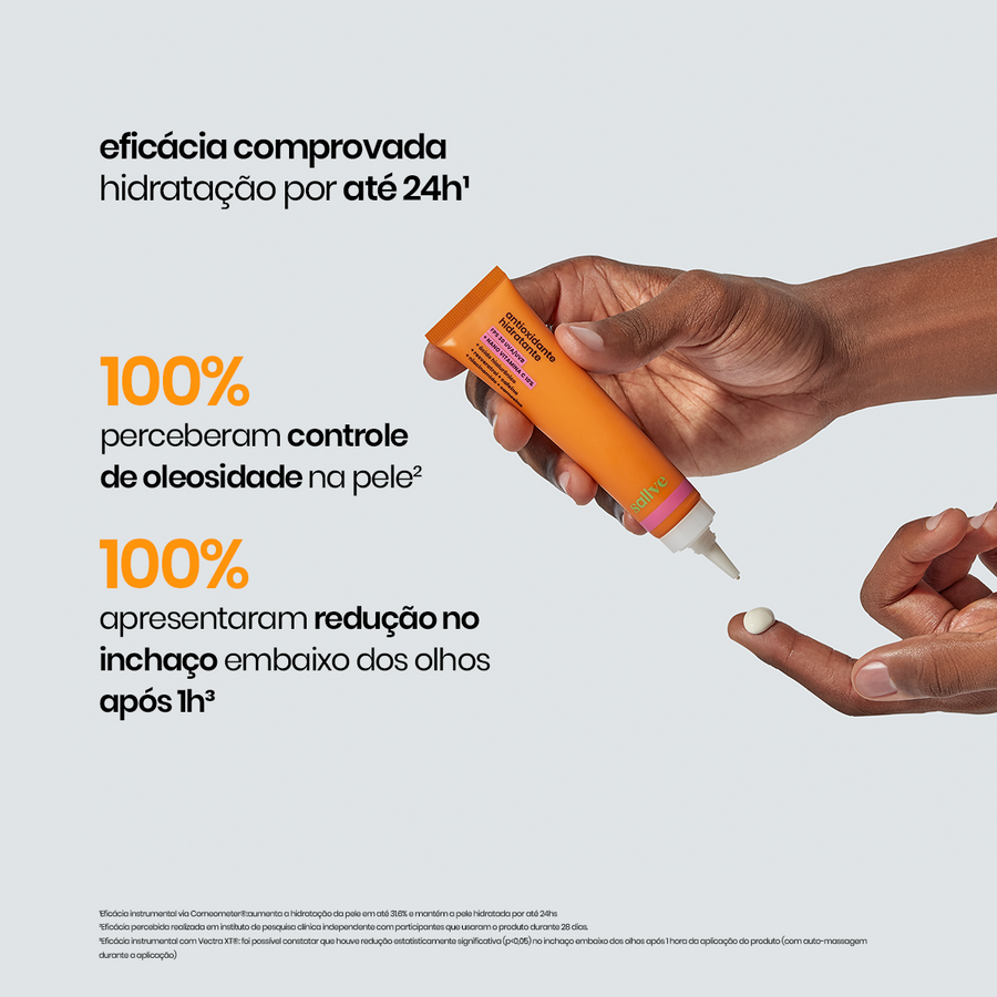 testes clínicos antioxidante hidratante fps 30 sallve