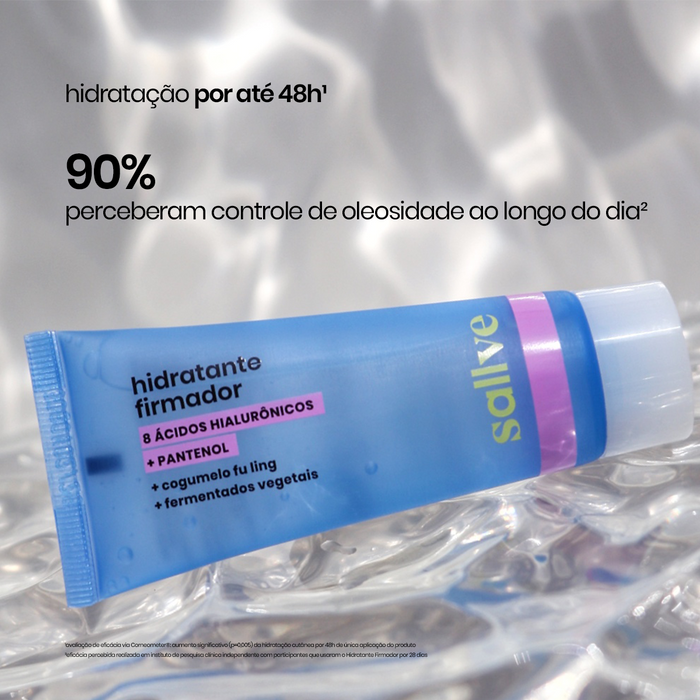 testes clínicos hidratante firmador sallve