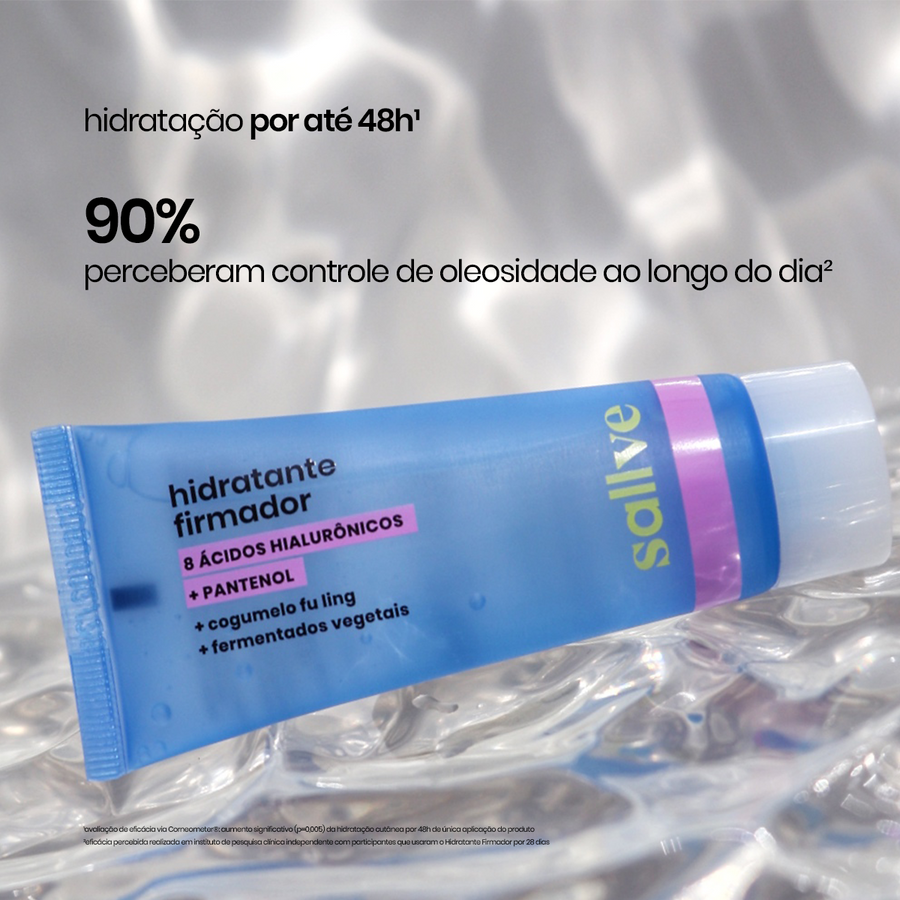 testes clínicos hidratante firmador sallve
