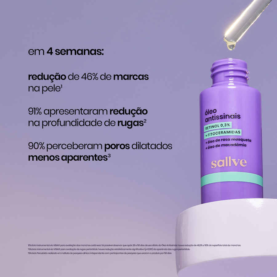 testes clínicos óleo antissinais sallve