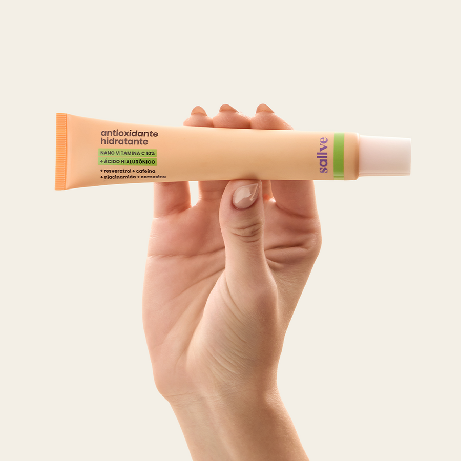 Antioxidante Hidratante Sallve com embalagem 35g – sérum-gel multifuncional para rosto e área dos olhos